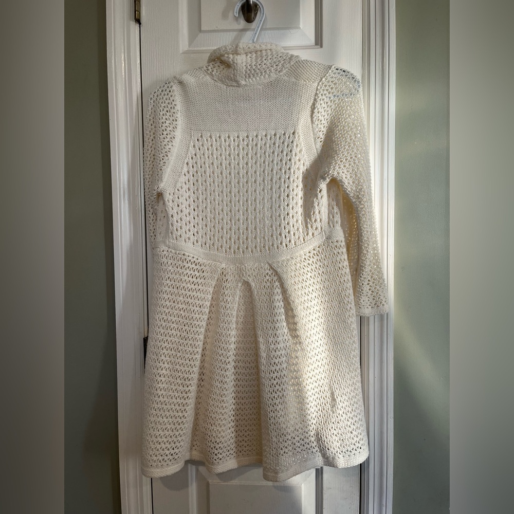 Anthropologie Angel of the North Ivory Knit Cardigan XS b7 - Picture 7 of 8